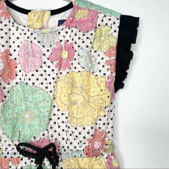 Andy & Evan floral pastel eyelet tunic size 3t - Picture 3 of 7